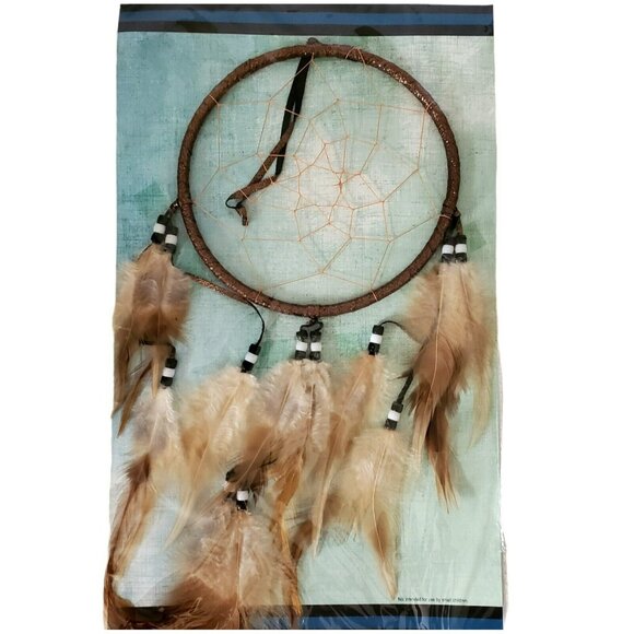 2 New Lakota Sioux Dreamcatcher Legend Feathers Beads St Joseph’s Indian School - Picture 2 of 6
